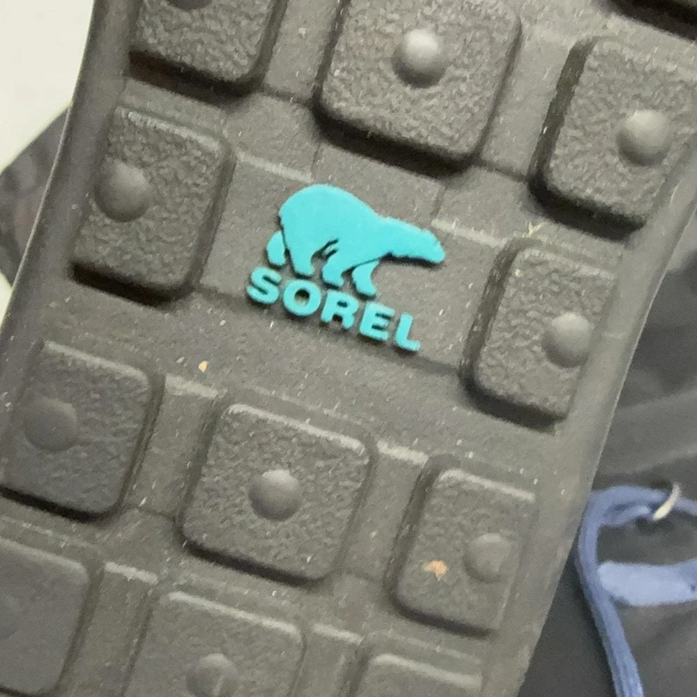 Sorel Snow Boots Womens Size 7 Black Waterproof Mid Calf Lace Up NL1708-010